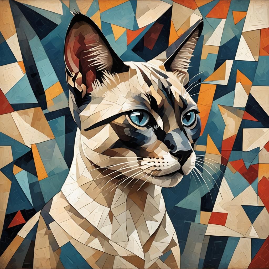 cool siamese cat  by @Bruno Jose Benites Bazan