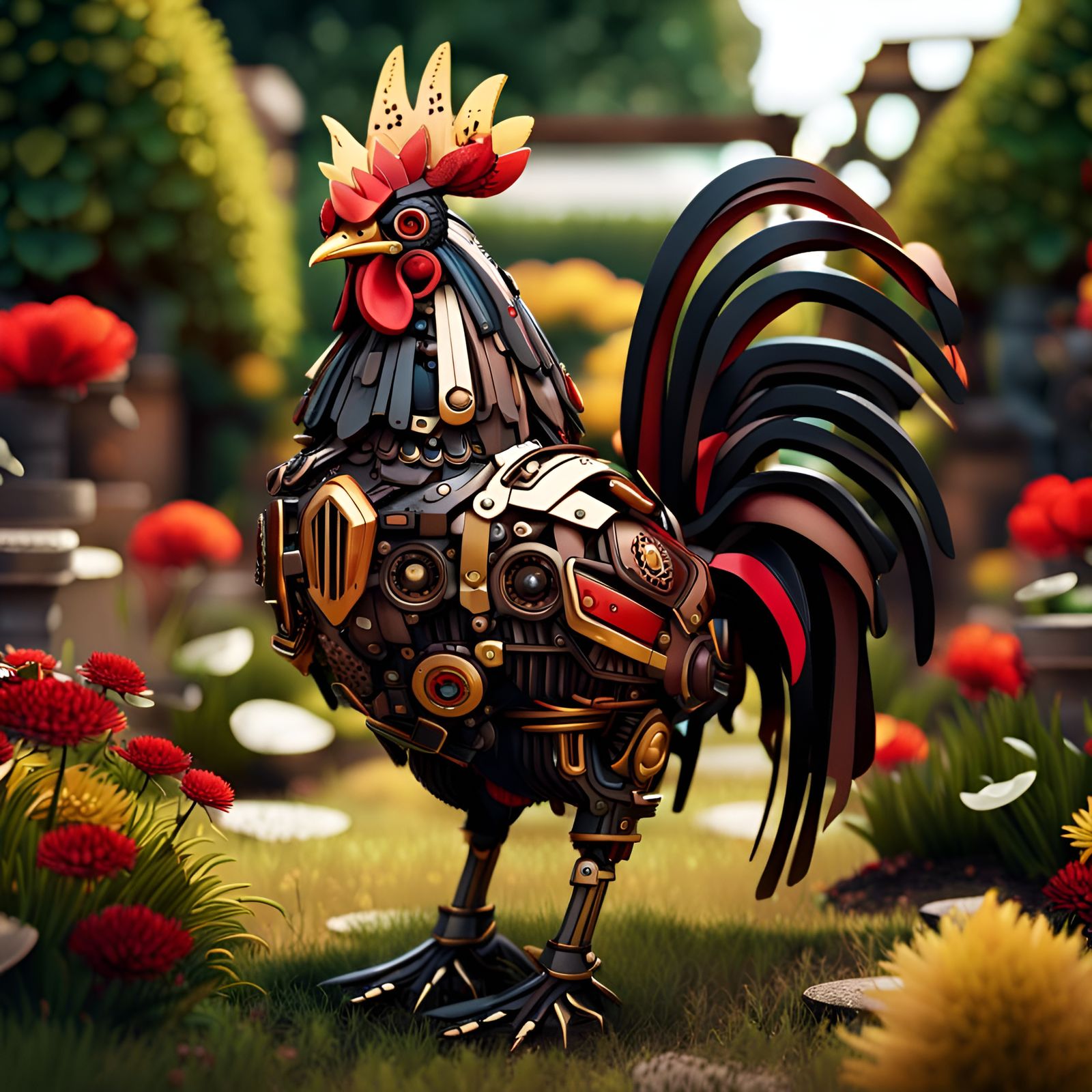 My Robot Rooster  by @Elaine AJ