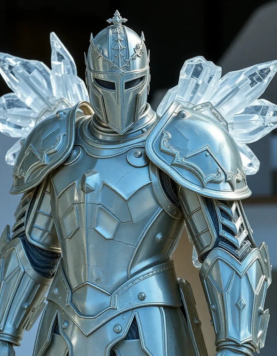 A majestic royal knight stands proudly