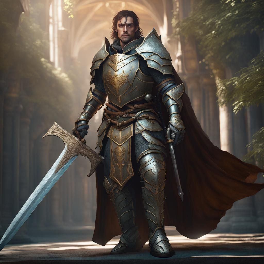 Half elf paladin - AI Generated Artwork - NightCafe Creator