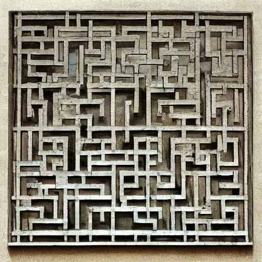 Chinese Royal Garden Stone Carvings, Surreal Photography