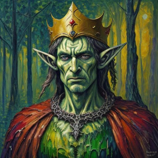 The Elf-king awoke.  He said, "Grimla, we may soon die as in...