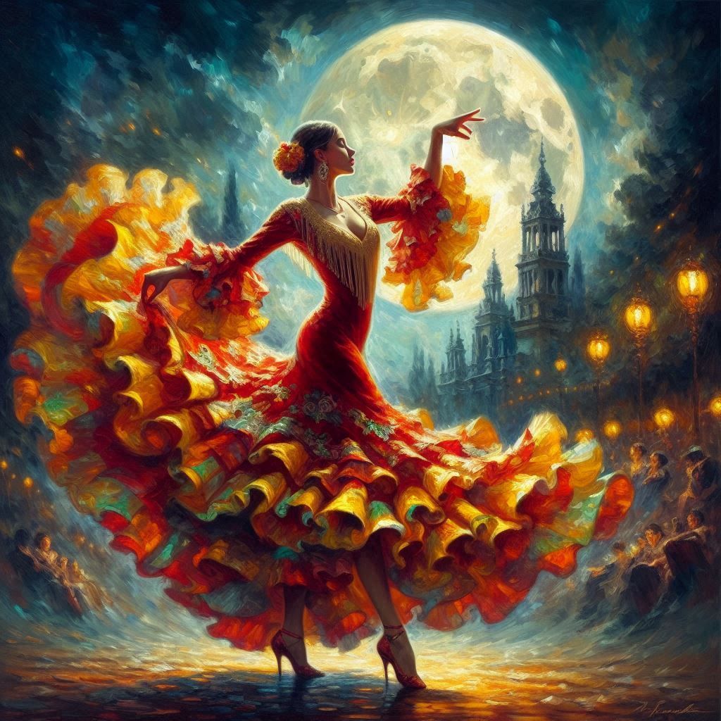 Bailando el deleite lunar