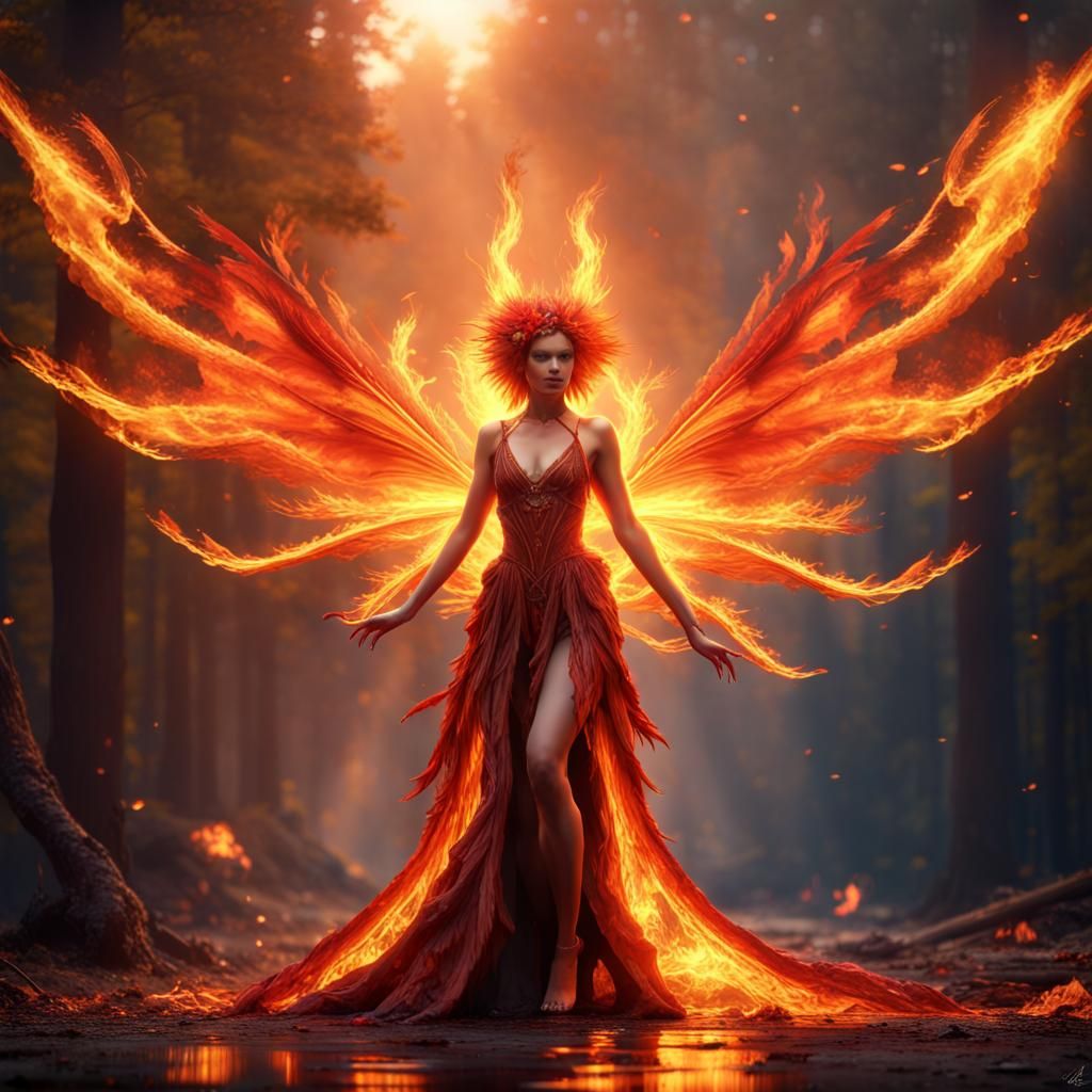 🔥 🧚Fire Faery🧚🔥 - AI Generated Artwork - NightCafe Creator