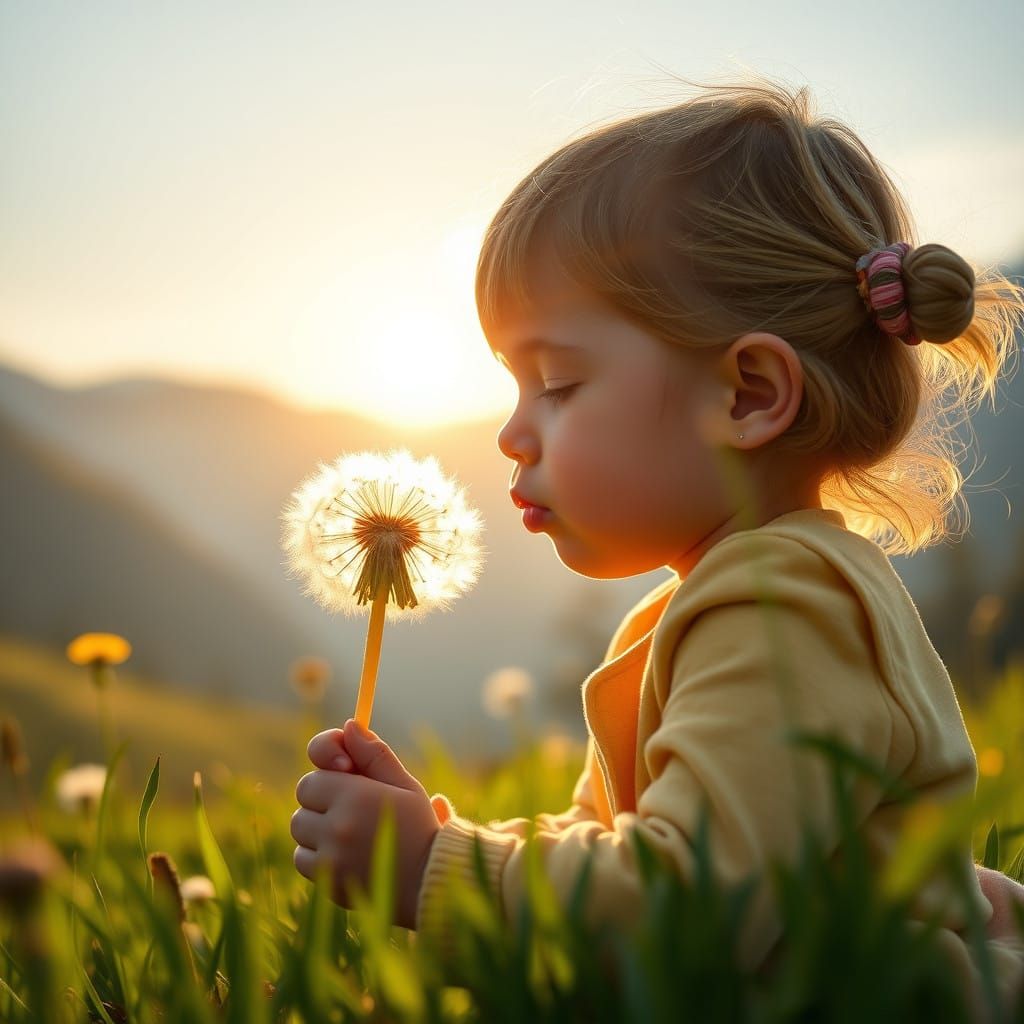 Dandelion girl  by @JMO