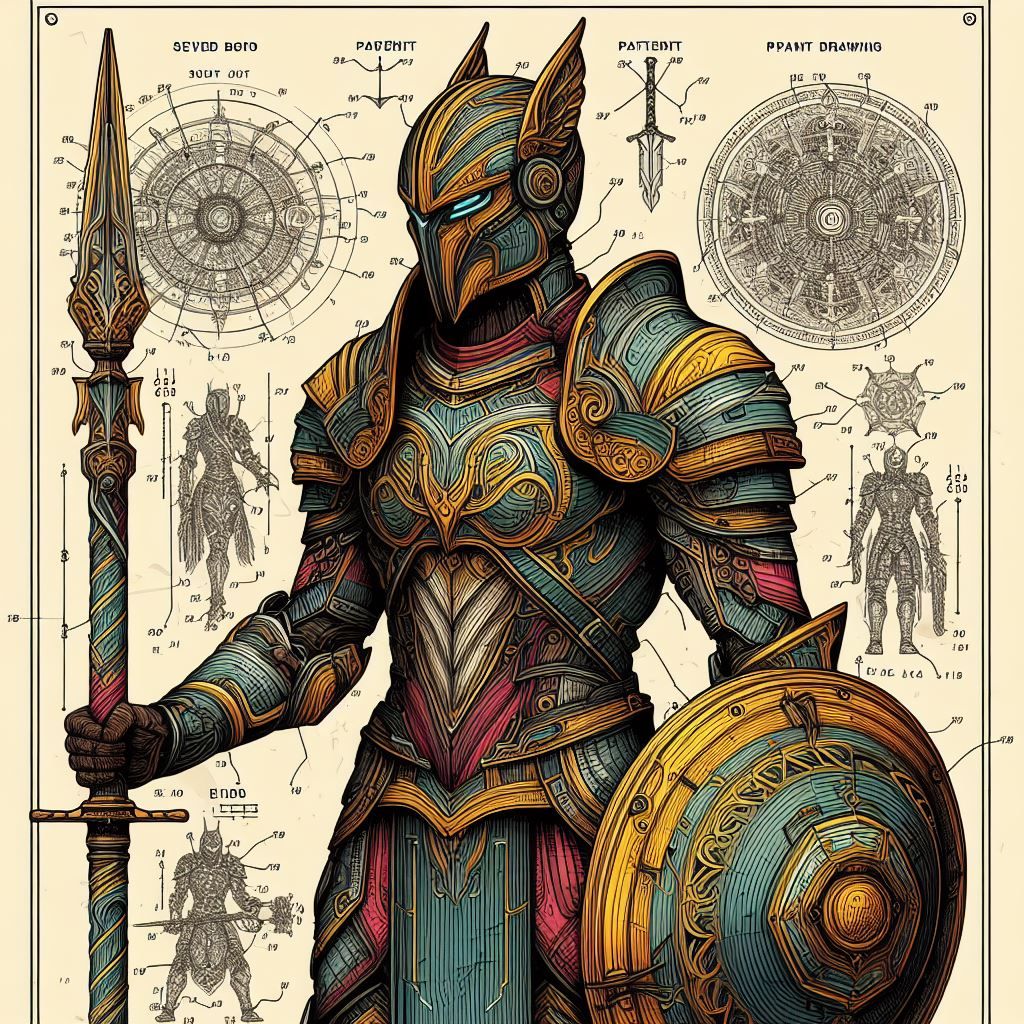 Project of technical drawing about Heimdal and Bifröst