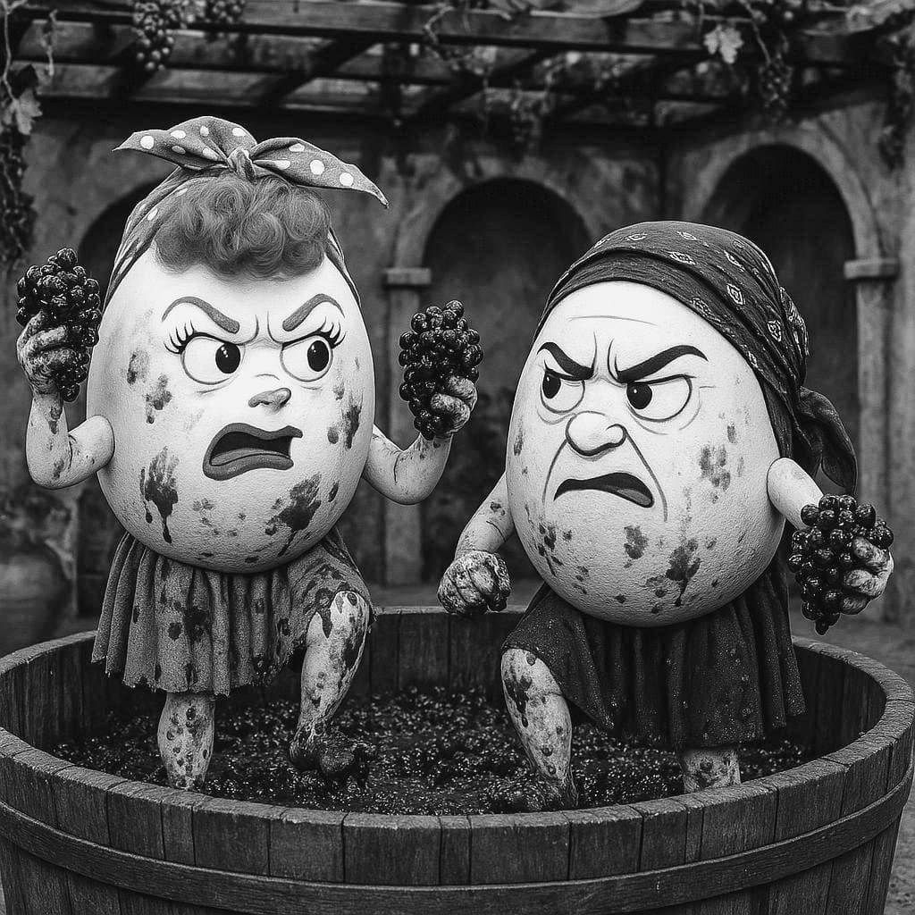 I Love Yolky - Grape Stomping