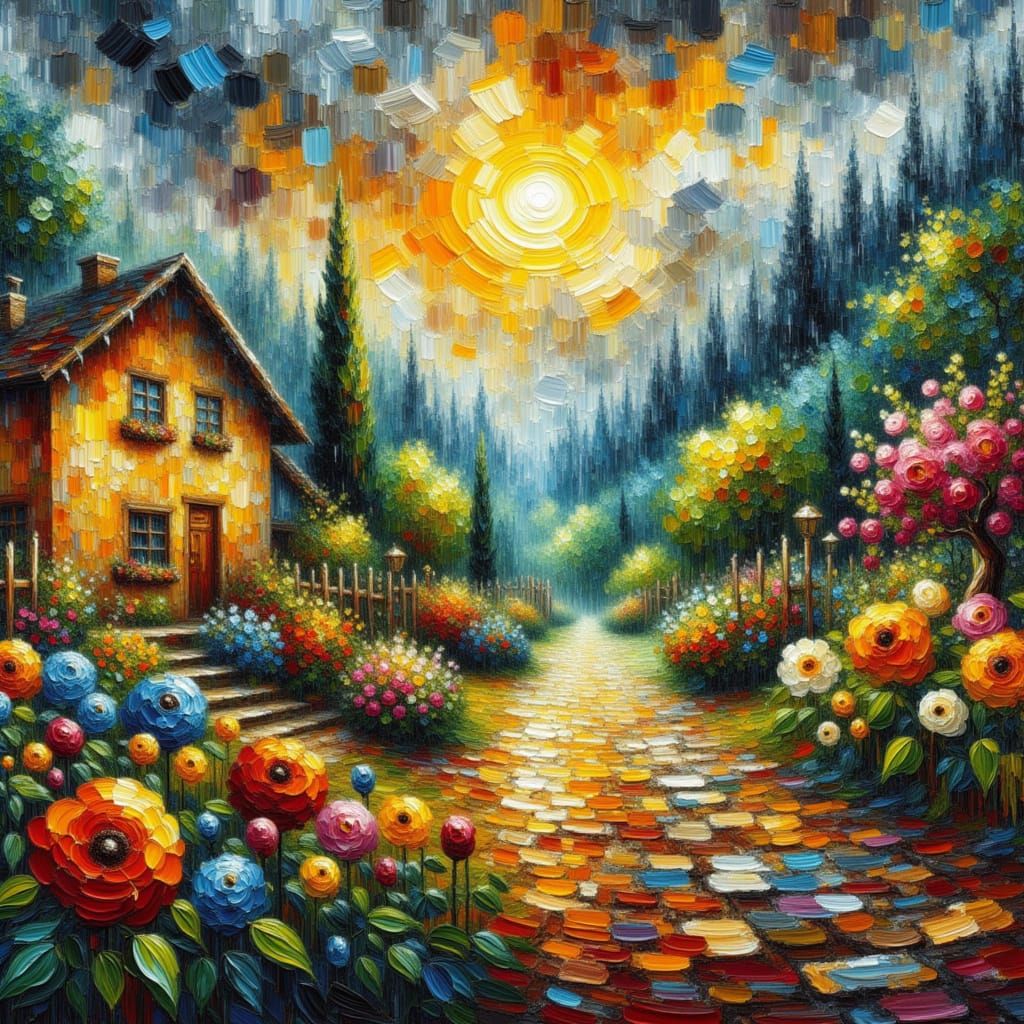 <lora:Mixed Media Impasto:1.0>