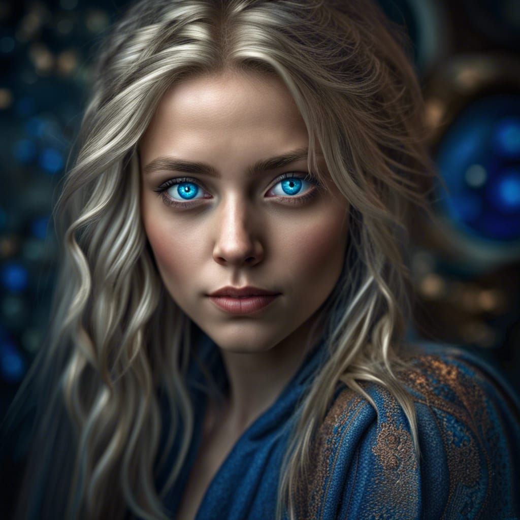 Beautiful Ash blonde girl with blue eyes - AI Generated Artwork - NightCafe  Creator