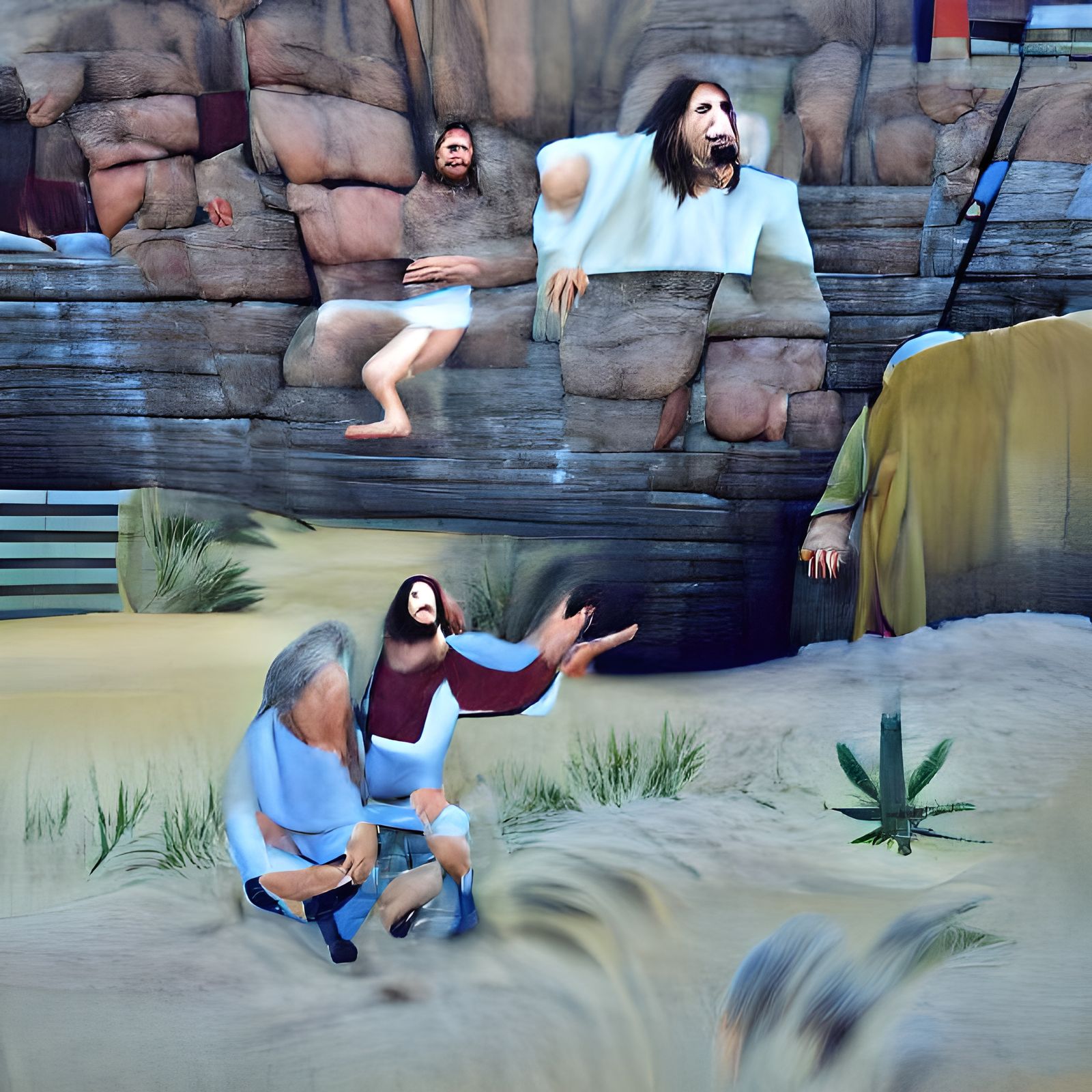 It was at that very moment Jesus realized his Dad was gettin...