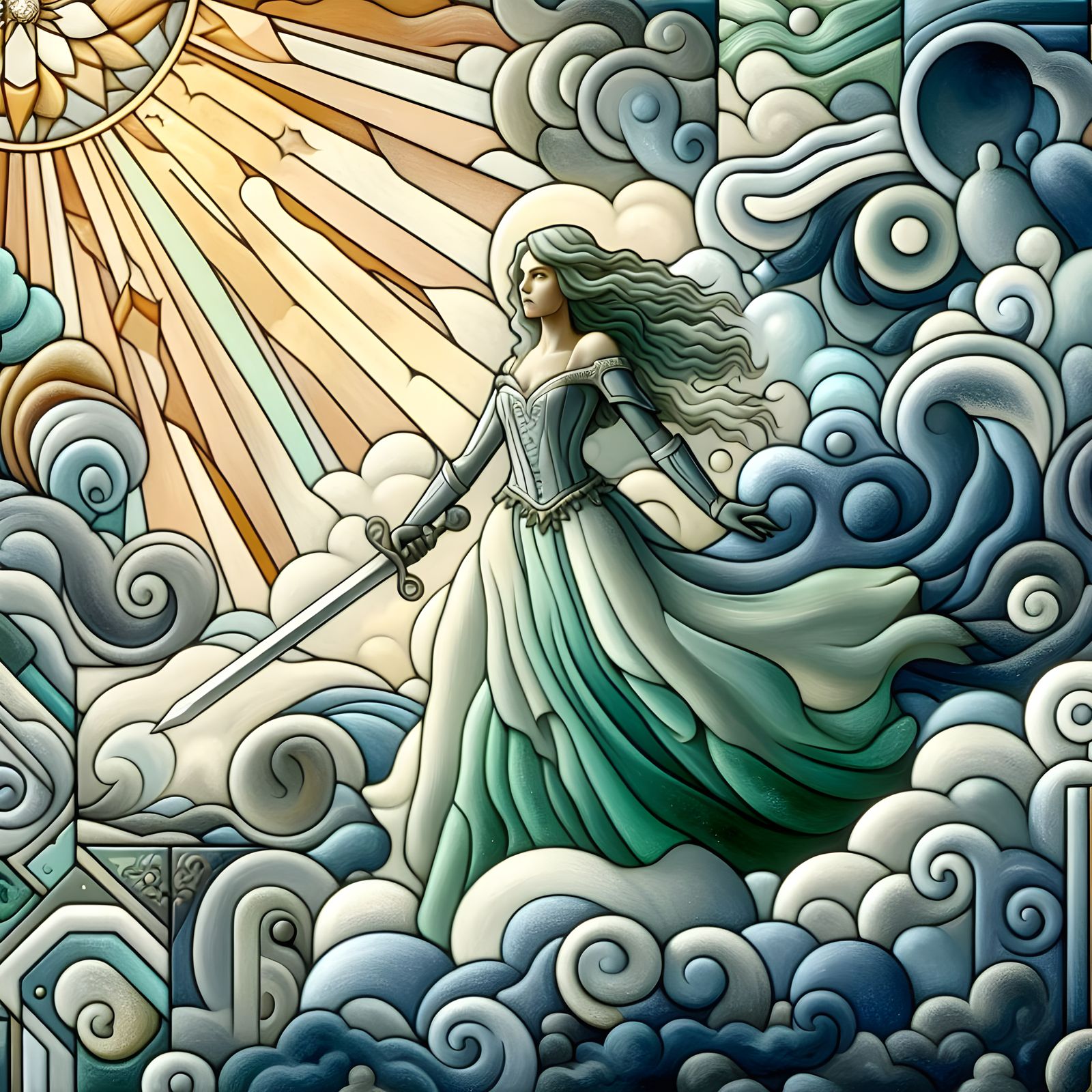 Thoth Tarot Princess of Swords