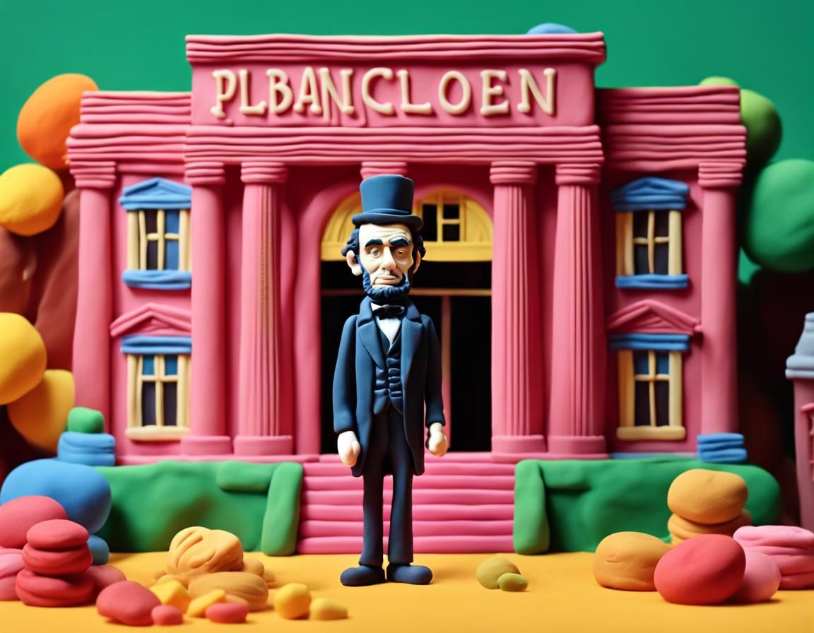 Plasticine Portraits: Abraham Lincoln