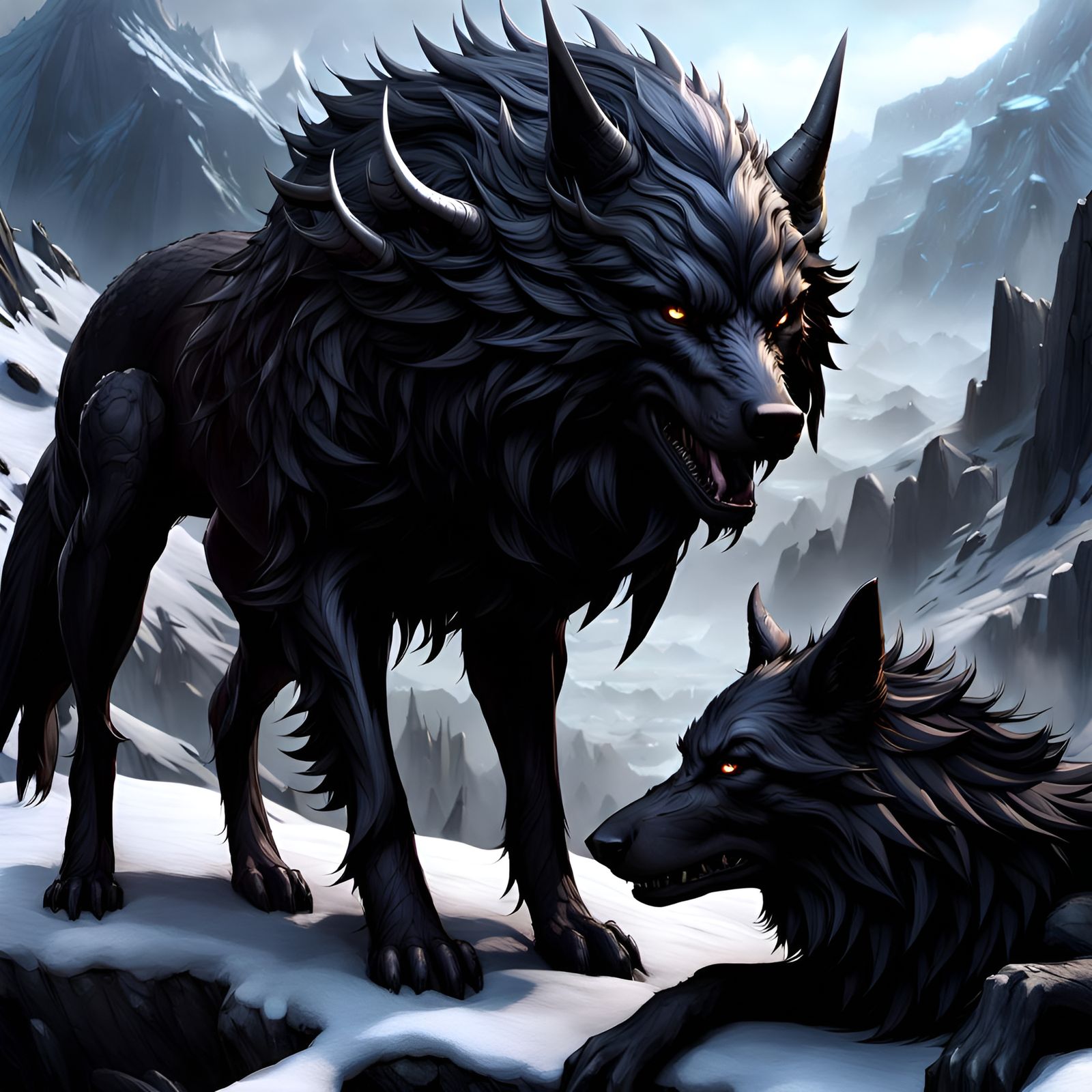 Mountain Wolves   by @MountainKing 