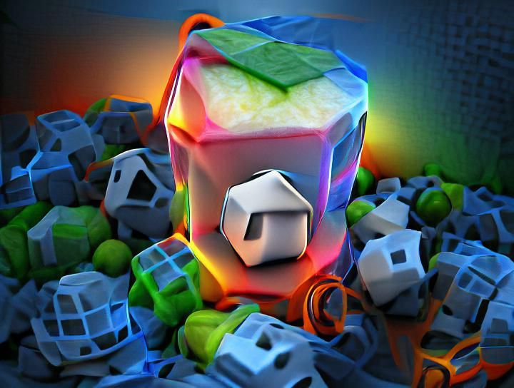Blender default cube: Deluxe