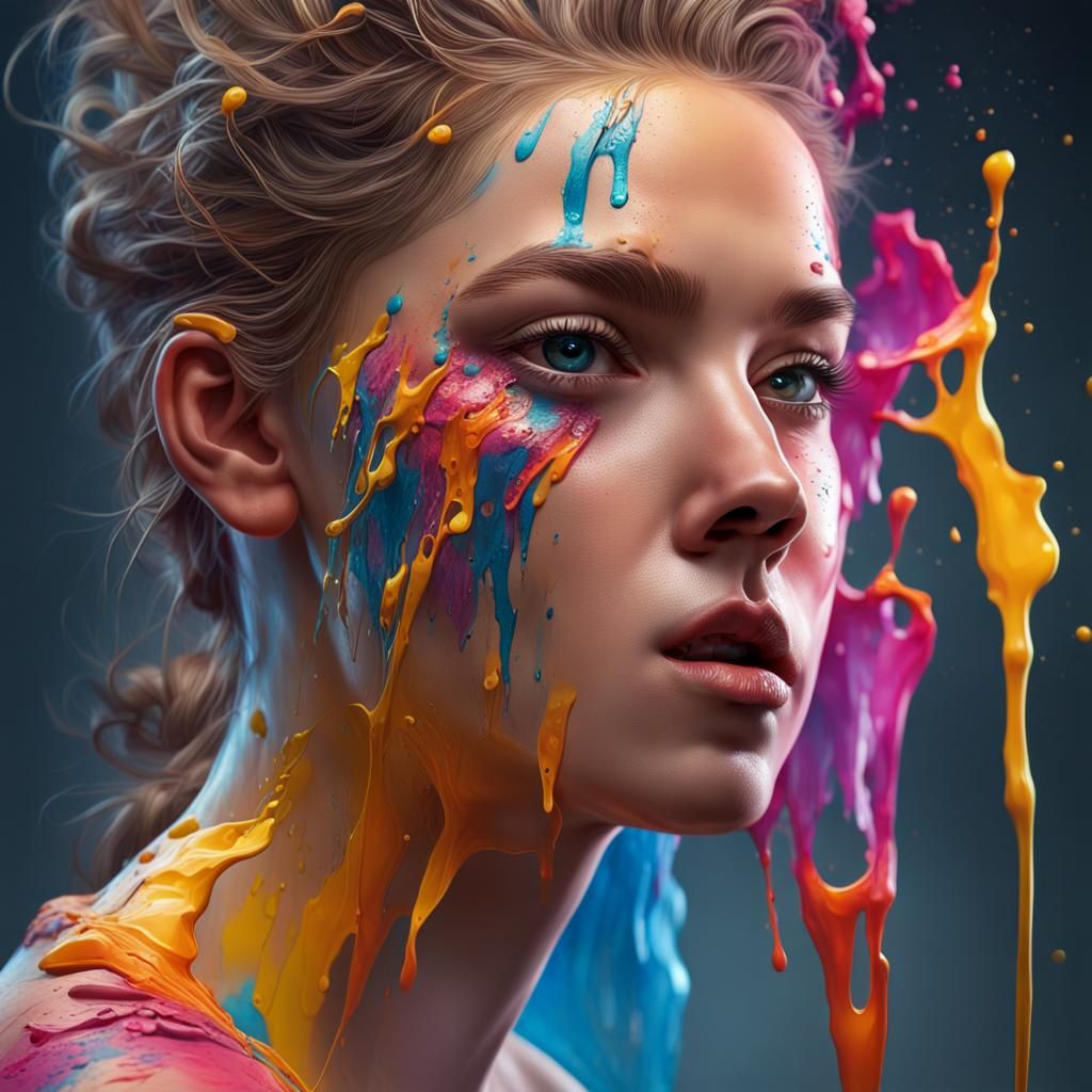 IDF Soldier in Hyperrealistic Splash Art