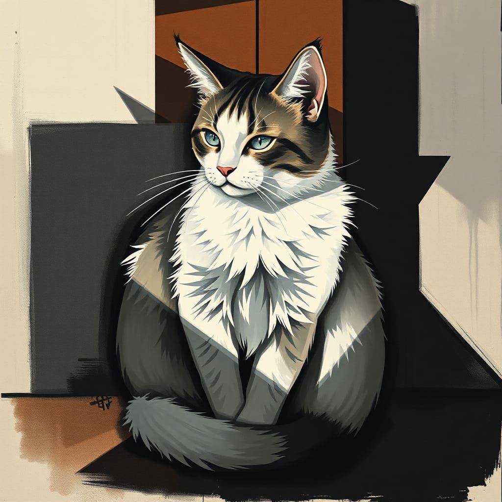 Be cat or not be cat or not to be 
By Otto Dix and Kazimir M...