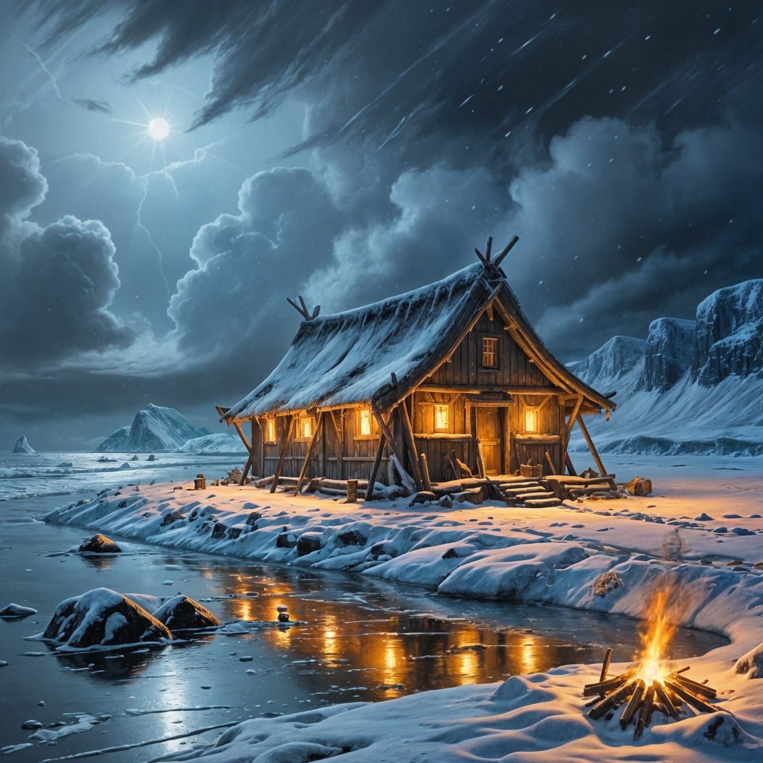 Outpost at the frozen end of the earth  by @AGermanBeer