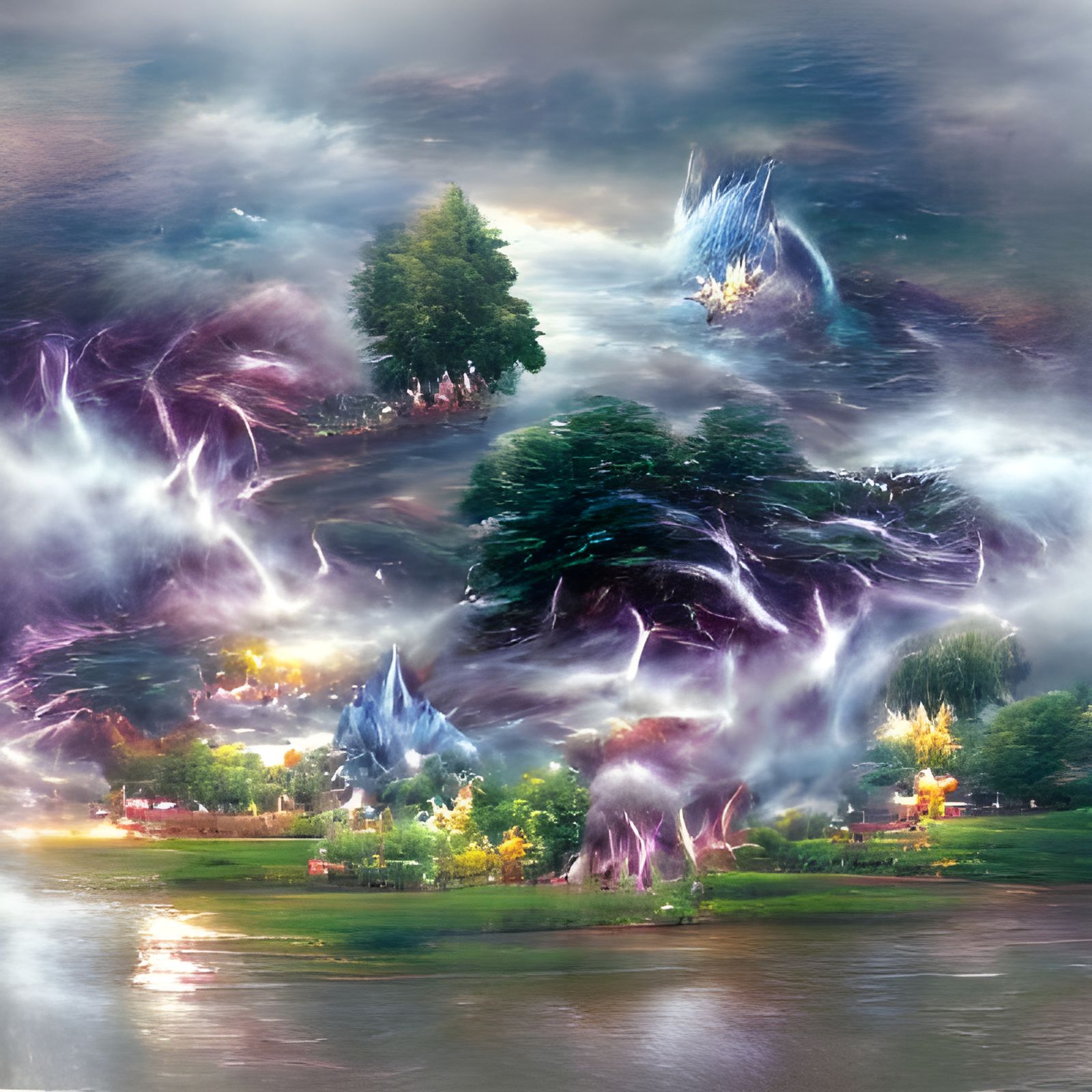Pokémon like creatures 5, landscape