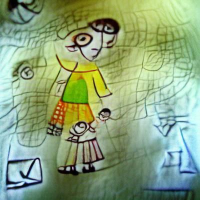 Mom child's drawing