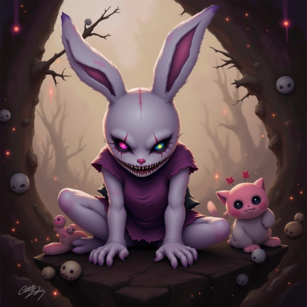  <lora:BrokenBunnie:1.0> The Legend of the BrokenBunnie