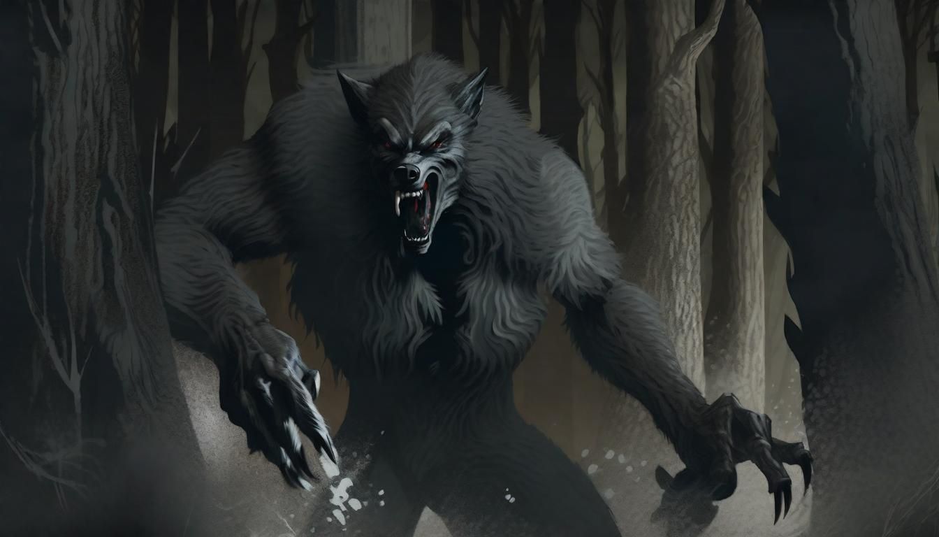 Grey Werewolf - AI Generated Artwork - NightCafe Creator