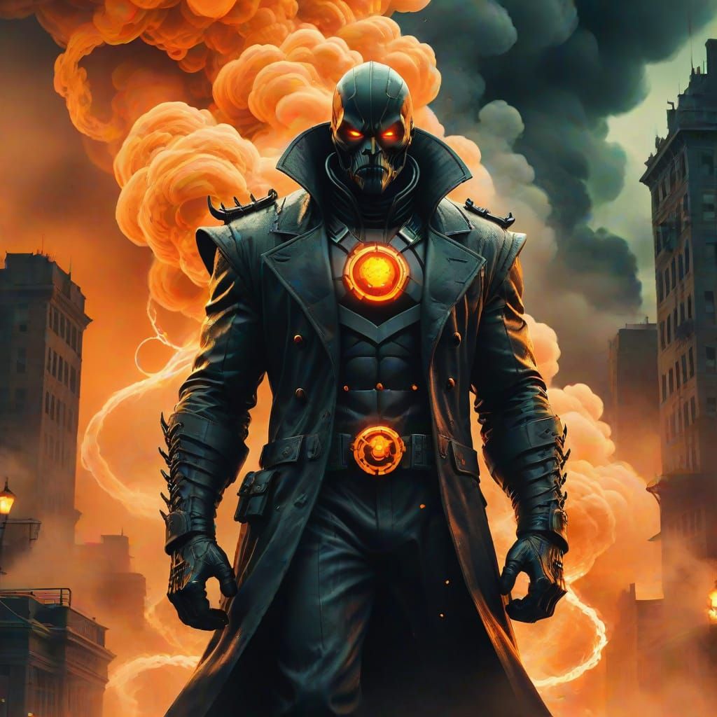 A toxic supervillain with clouds of destruction everywhere he goes.  by @Zs Art Collection