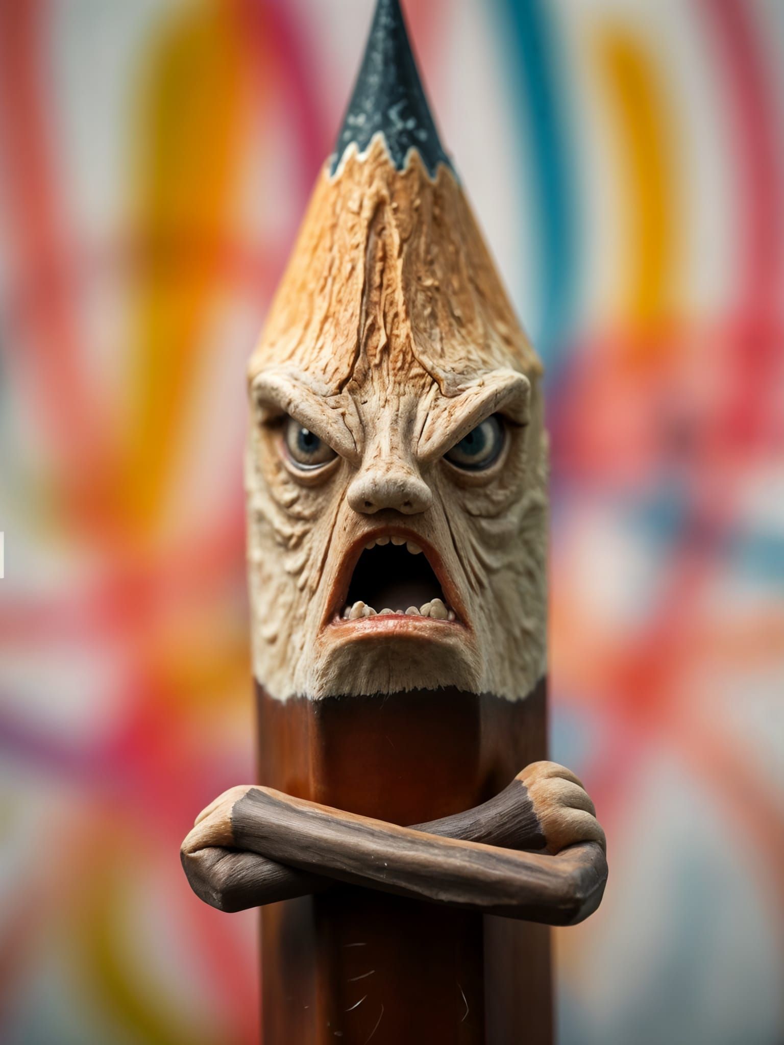 Angry Pencil  by @MoMoMat