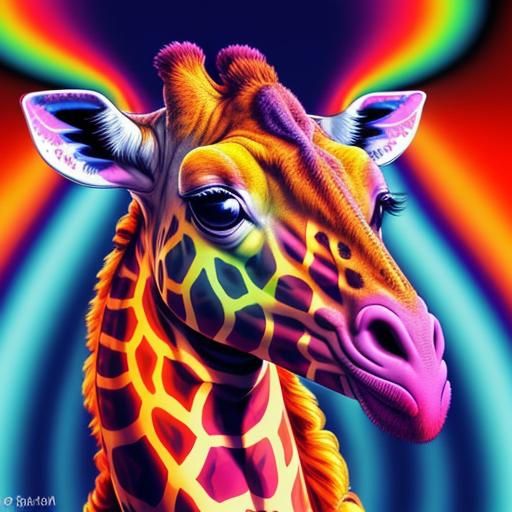 psychedelic giraffe