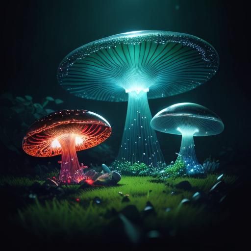 Mushrooms - AI Generated Artwork - NightCafe Creator