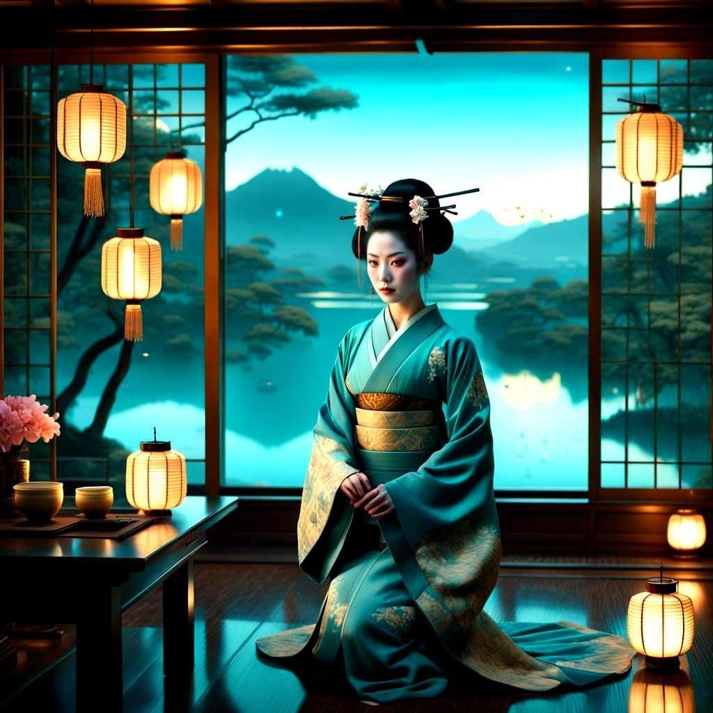 TEA AT DUSK.   by @POP WIZARD