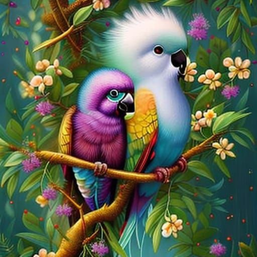 Silly Birds - AI Generated Artwork - NightCafe Creator