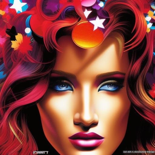 Confetti in My Hair! AI Generated Artwork NightCafe Creator