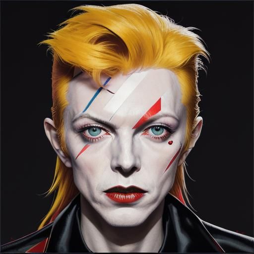 Andy Warhol Style Pop Art, David Bowie 🌟 - AI Generated Artwork ...