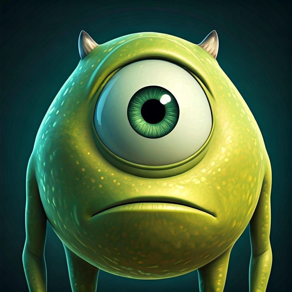Mike Wazowski  by @maria camila uribe bermudez
