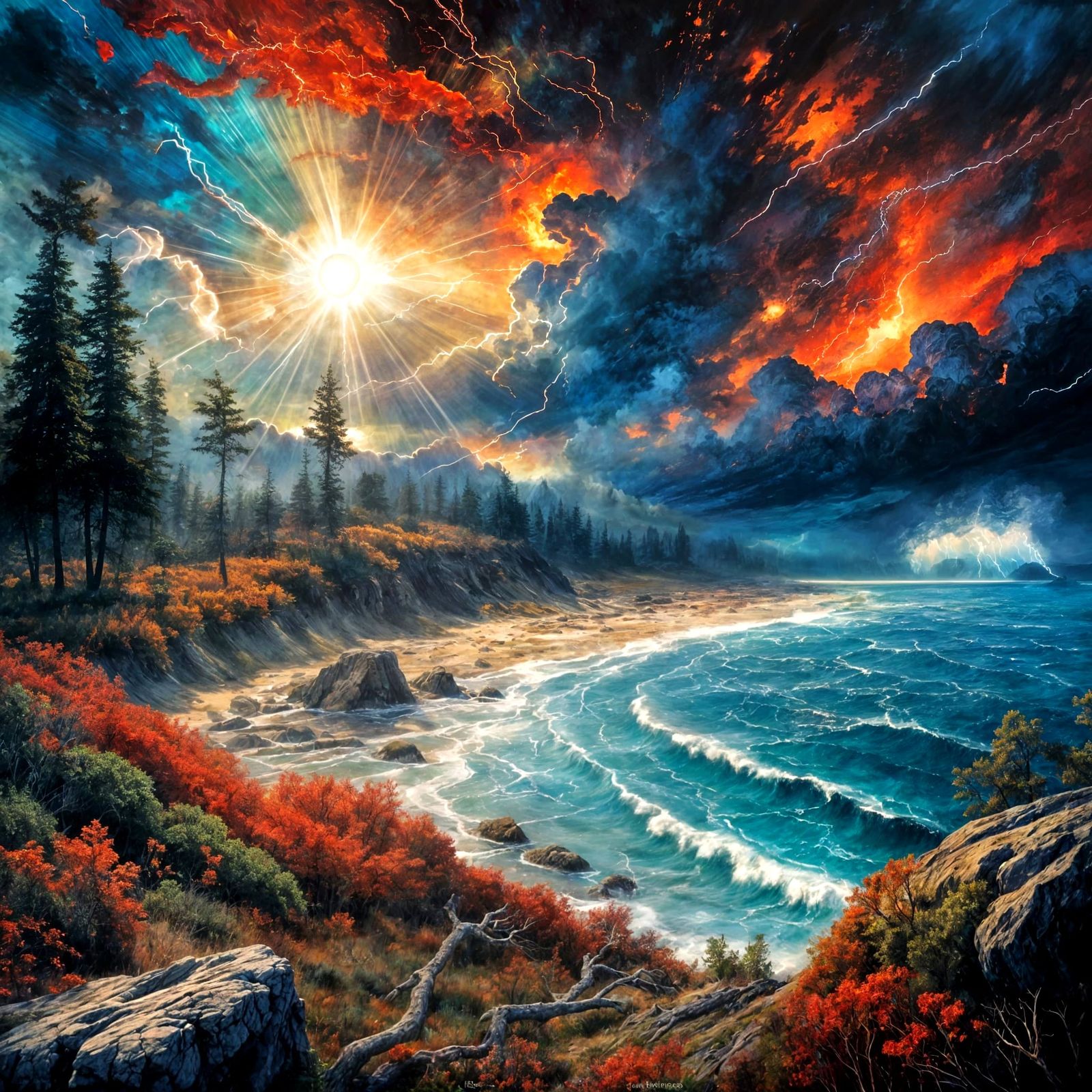 Storm coming to the coast  by @MSz