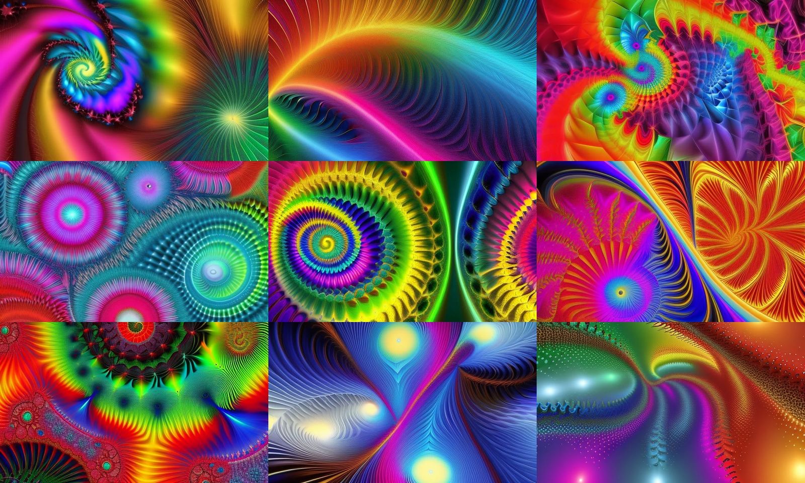 Striking Fractal art, deep colors, vibrant colors, fractal p...