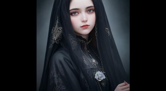 🕊️ Gothic Orthodox Christian Women: A Divine Portrait of El...