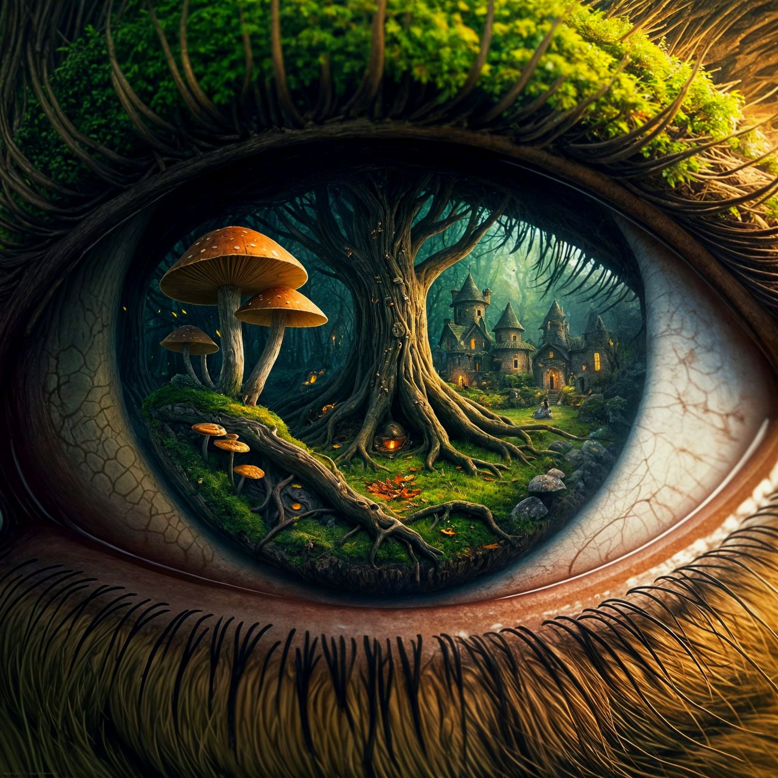 The Forest Within Her Gaze  by @Jamie