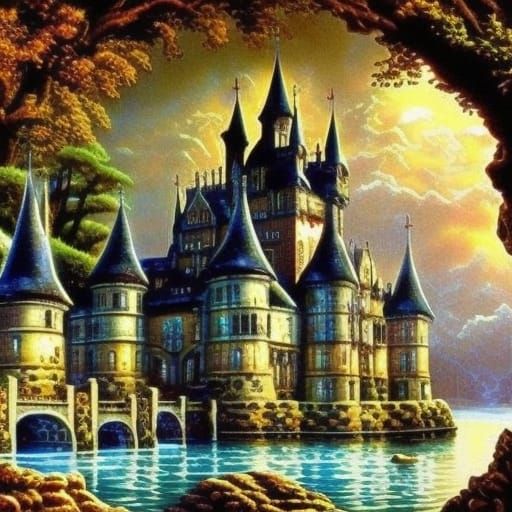 majestic fairy-tale castle