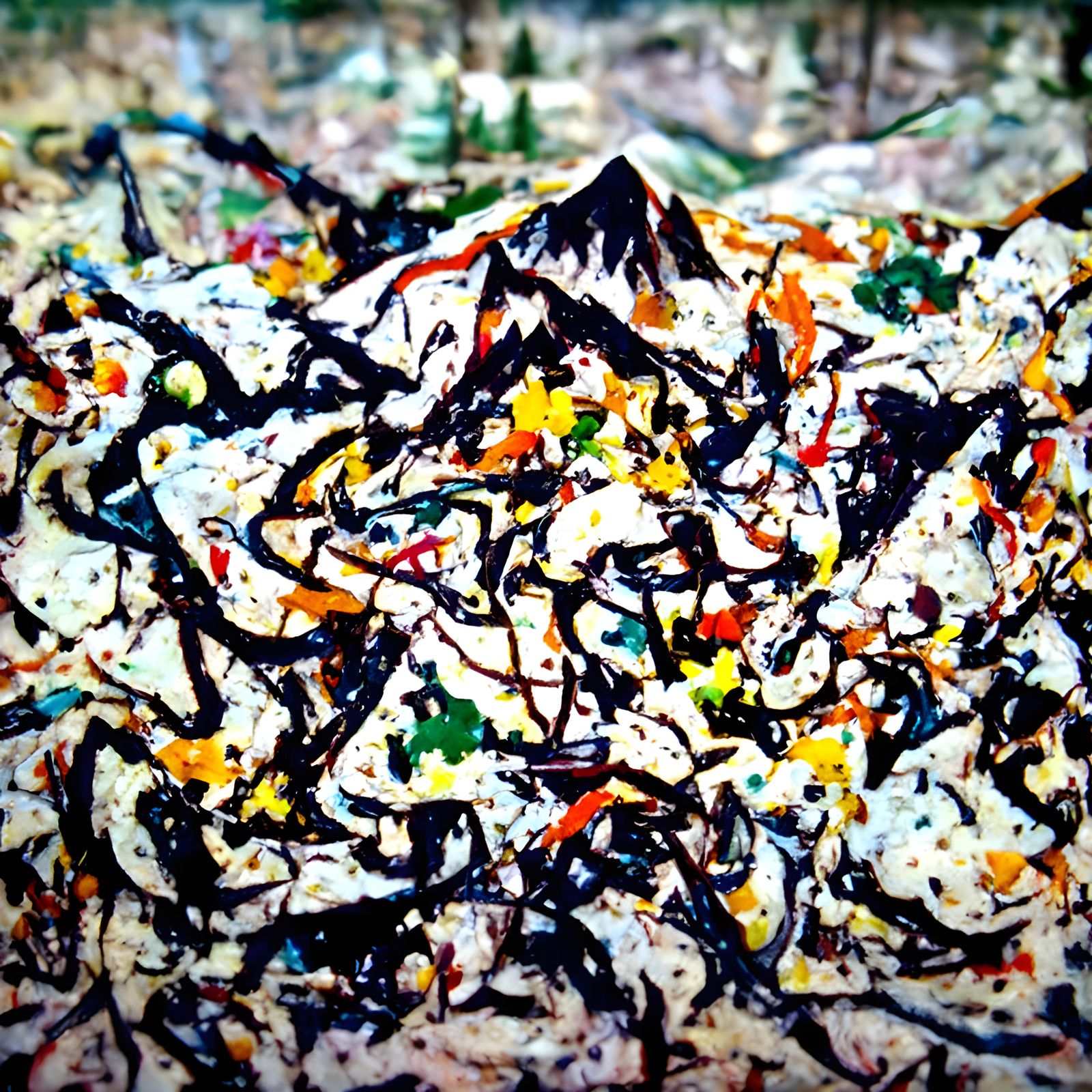 Mountain Mixture 8K By Jackson Pollock