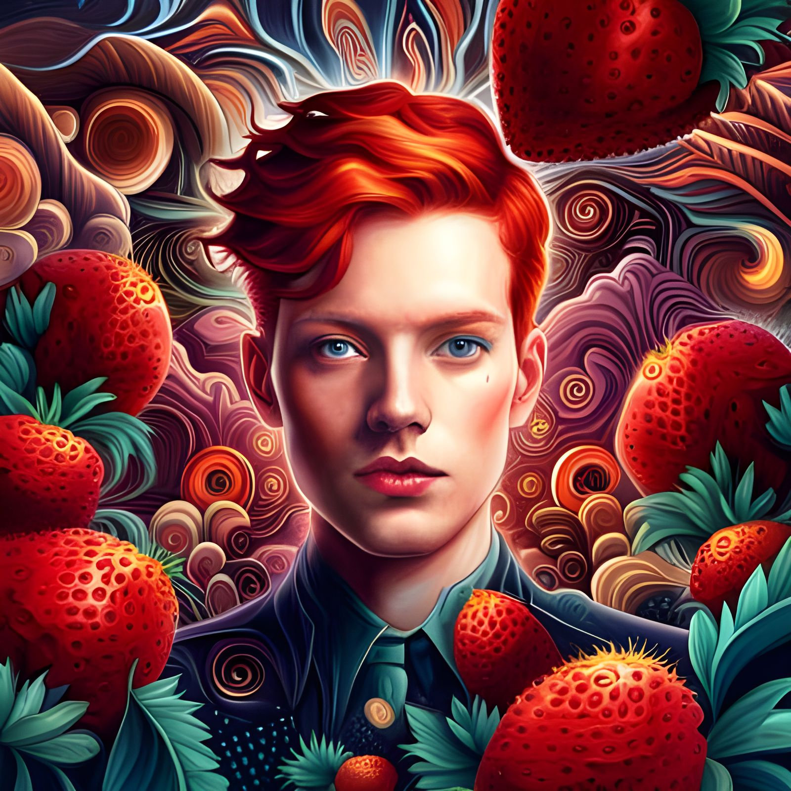 The Strawberry Guy - AI Generated Artwork - NightCafe Creator