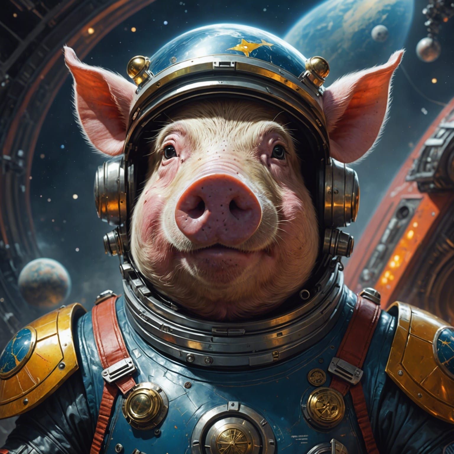 Pigs in Space  by @RandomlyGeneratedName