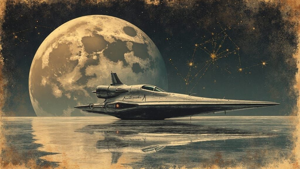 Landing ripples  by @Caffeine Spaceman