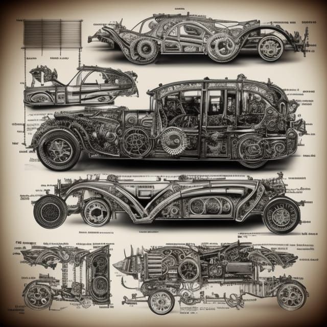 Designs For A Horseless Carriage   by @Dyce