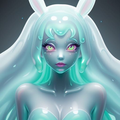 slime bunnygirl
