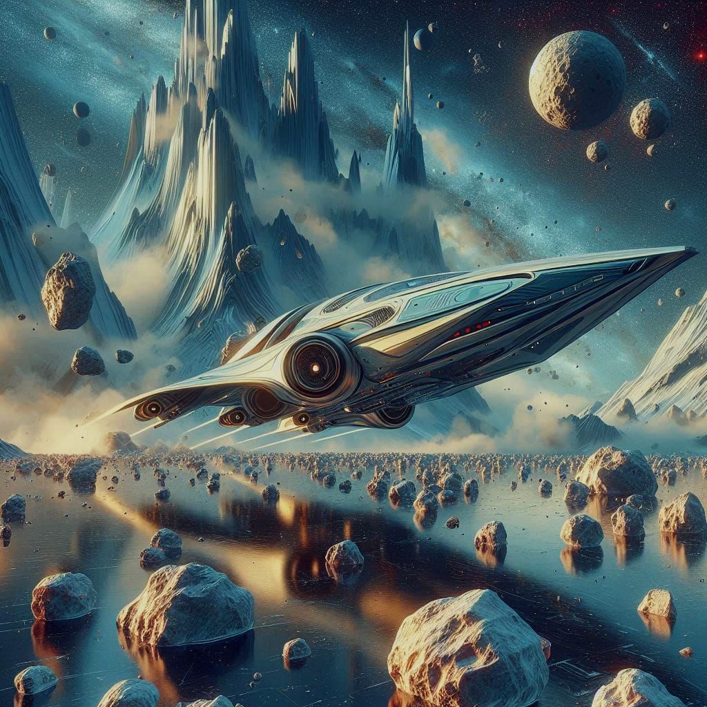 Through the Asteroid Belt