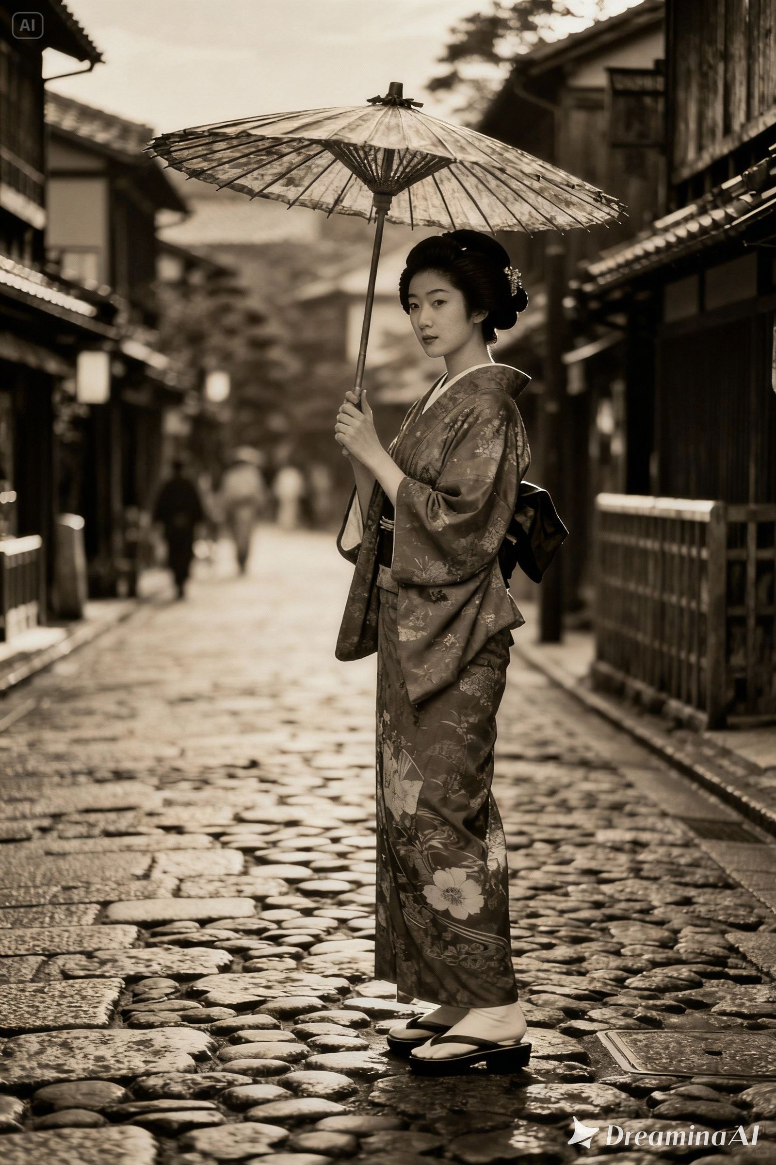 Lady and Her Umbrella