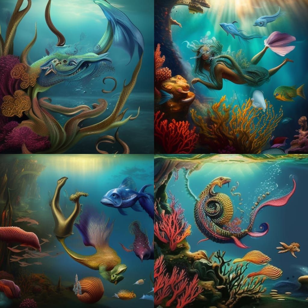 majestic sea creature, siren