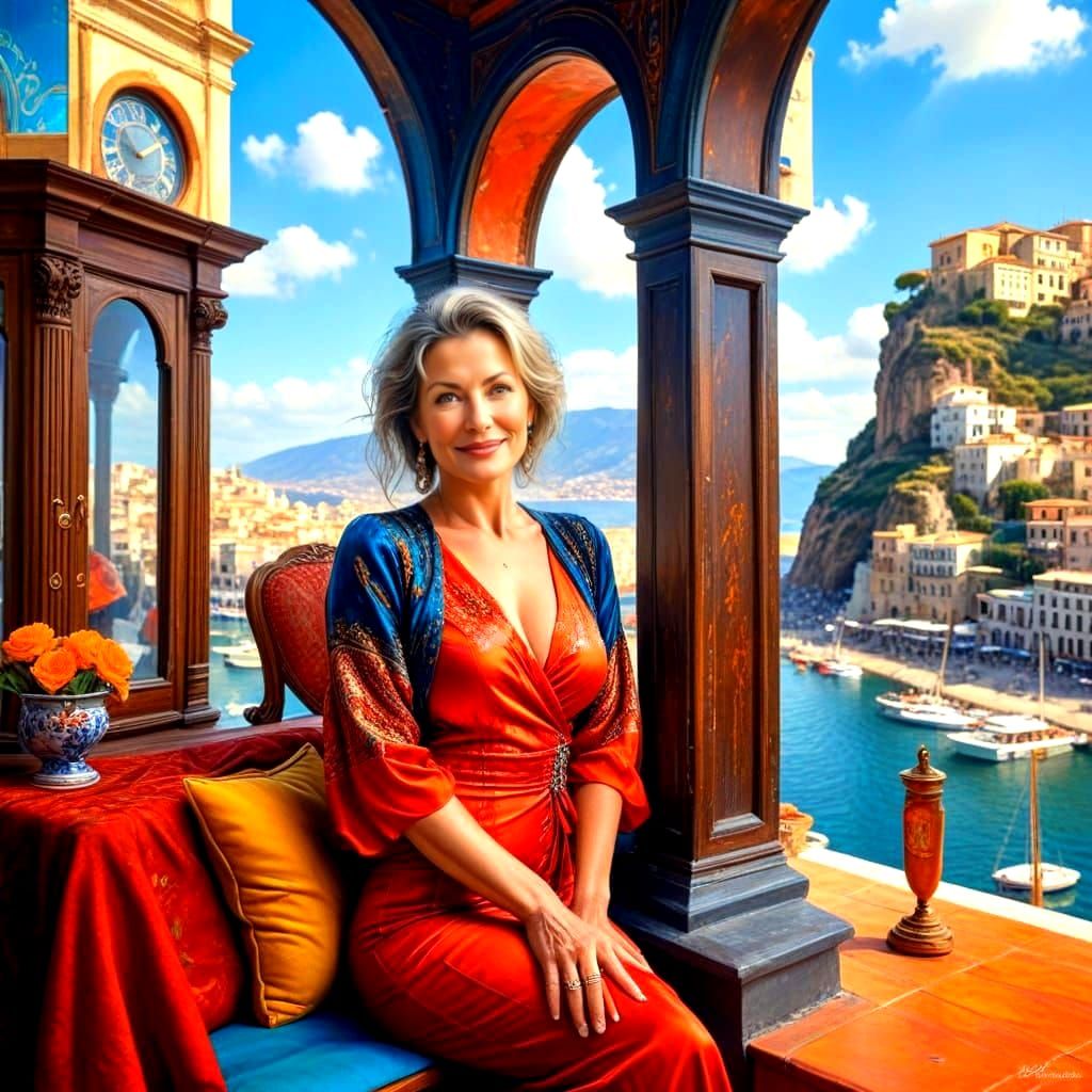 Charming Woman Portrait with Expressive Eyes