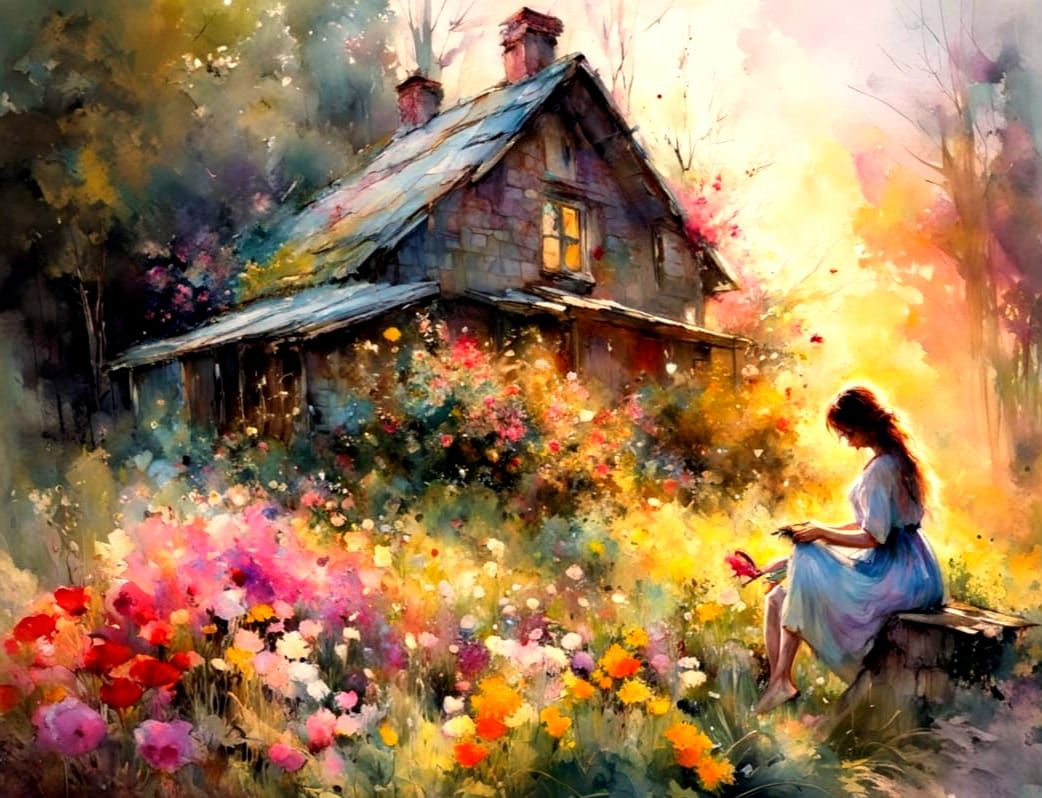 Flower garden  by @Andy